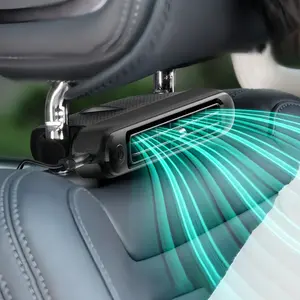 Car Fan for Front & Back Seats – USB Powered Quiet Mini Portable Headrest Neck Cooling Fan for Kids & Babies, 3 Speeds, Adjustable Fans, Universal Fit for Cars, Jeeps, Trucks, RVs