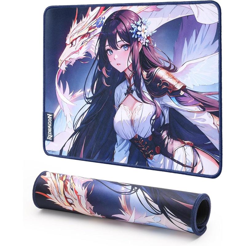 Redragon P046S Anime Gaming Mouse Pad - Smooth Lycra Surface, Anti-Slip Rubber Base, Spill-Resistant, Durable 5mm Thick Design, 13 x 10 inches, Gaming accessories, Dark Blue Redragon P046S Anime Gaming Mouse Pad - Smooth Lycra Surface, Anti-Slip Rubber Base, Spill-Resistant, Durable 5mm Thick Design, 13 x 10 inches, Gaming accessories, Dark Blue