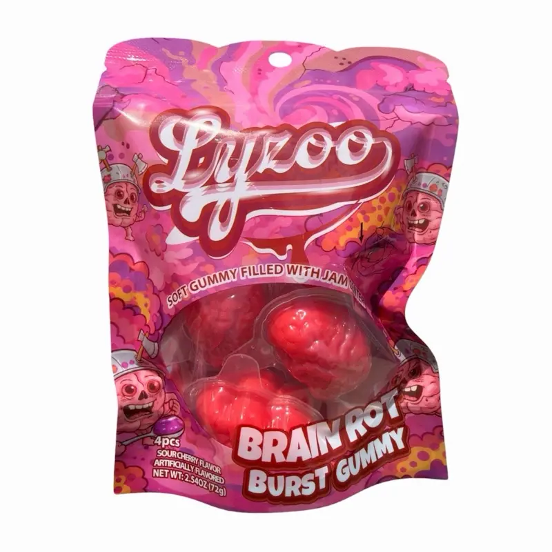 Lyzoo Sour Cherry Brain Rot Burst Gummy
