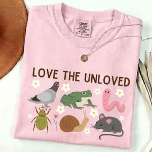 Comfort Colors Love the Unloved T-Shirt, Animal Protection Shirt, Animal Lover Shirt, Empathy, Animal Care , Mouse Shirt