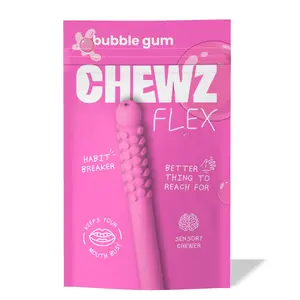 1 FREE - CHEWZ FlexBar Natural Habit Breaker, Fidget Breather for Stress Relief, Focus & Relaxation