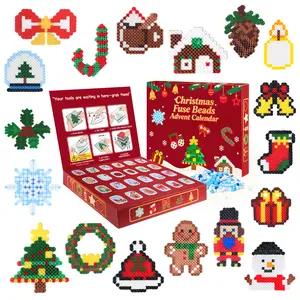 Witty Crafty Christmas Fuse Beads Advent Calendar for Festive Crafting Enthusiasts with 24 Unique Fuse Bead Designs for Holiday Decorations and Gifts