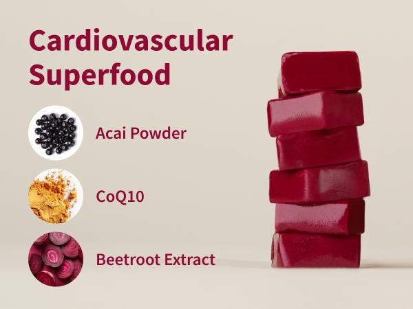Snap Supplements - Nitric Oxide Beet Chews - 5,000mg of beets - 30 Servings - Natural Supplement Soft Chews - Mixed Berry Flavor - Sugar Free