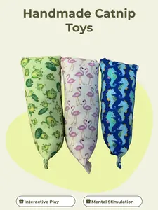 Set of 3 Handmade Catnip Kicker Toys
