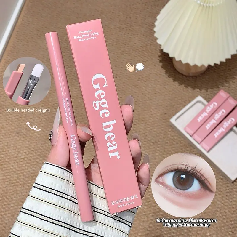 Dual-Ended Highlighter Pencil Natural 3D Eye Shadow Brightening Effect Perfect for Everyday Use Enhance Your Look Effortlessly, Cosmetic Beauty Highlighters, Highlighter Makeup