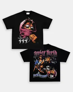 Juiices_Wrlld Tee Vintage T-Shirt Double Sided Unisex Cotton Crewneck