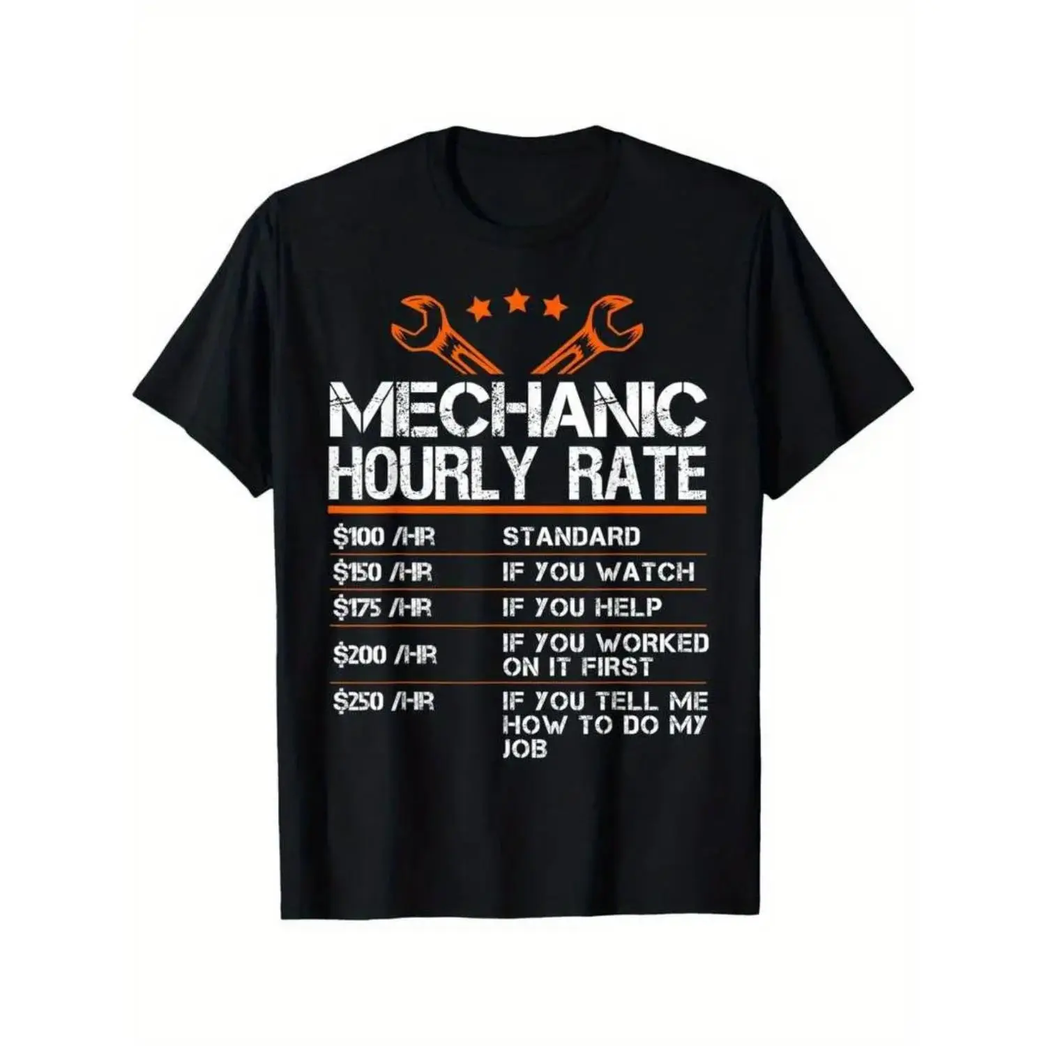 Graphic T-Shirt for Women, Vintage-Inspired Funny Mechanic Print, Casual Soft Cotton Short-Sleeve Round Neck Streetwear Top