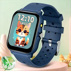 Kids Smart Watch, 1.83 Inch HD Screen, Wireless Call, Music Control, Camera, Sports Tracking, Fun Games, Step Counter, Alarm Clock, Weather Forecast, Multiple Interesting Watch Faces, 260mAh, Long Battery Life, The Perfect All-in-One Gift for Kids