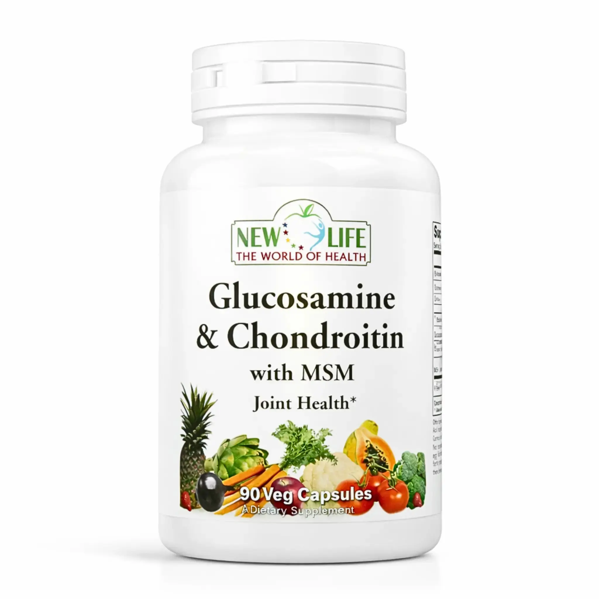 New Life Glucosamine Chondroitin & Msm, Joint Support, 90 Veg Capsules Dietary Supplement
