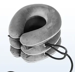 Ergonomic Inflatable Cervical Neck Traction Device - Chiropractor-Recommended for Neck Pain Relief, Herniated Discs & Tension - Adjustable Support, Lightweight & Portable for Work/Travel