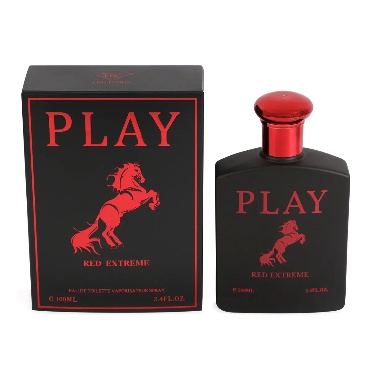 Play Red Extreme Spray Cologne Eau de Toilette for Men 100ml/3.4fl.oz.