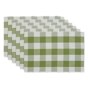 Design Imports Buffalo Check  Placemats 6-pack