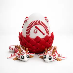 Baseball Dragon Egg Collectible – Articulated Fantasy Desk Decor for Sports Fans & Gamers – Unique Shelf Display Gift for Kids & Collectors outdoorfun