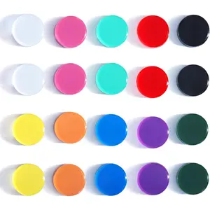 20PCS 10 Colors Strong Small Heavy Duty Mini Round Refrigerator Magnets Cute Decorative for Whiteboard Kitchen Office Locker Classroom Home Organization