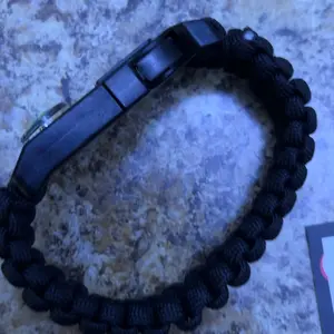 Survival Bracelet Paracord Rod Compass Metal Double Buckle Outdoor Tactical Umbrella Rope Efficient Compass Precise Pointing Quick Positioning