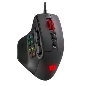 Redragon M811 Aatrox MMO Gaming Mouse, 15 Programmable Buttons Wired RGB Gamer Mouse w/ Ergonomic Natural Grip Build