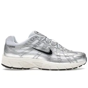 Nike Men's P-6000 White Metallic Silver Flat Silver Black, from StockX