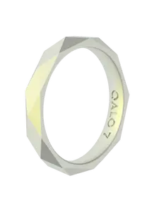 Women's Holographic Geo Stackable Silicone Ring
