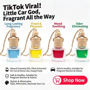 Car essential oil pendant, dual-use for car and wardrobe; rearview mirror fragrance pendant; odor remover with long-lasting scent