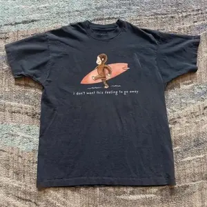 Monkey Surfing Graphic Y2K Baby Tee, Retro 2000s Streetwear Unisex Shirt