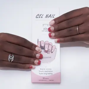 Snowflake foil stamping gel nail stickers, light-cured Korean nail polish gel, semi-cured gel nail stickers, factory wholesale