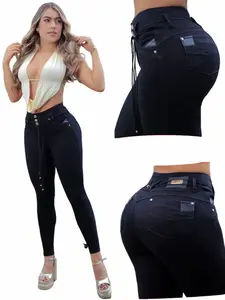 COLOMBIAN BONBONUP WOMAN'S JEANS BUTT LIFTER WITH THREE BUTTONS