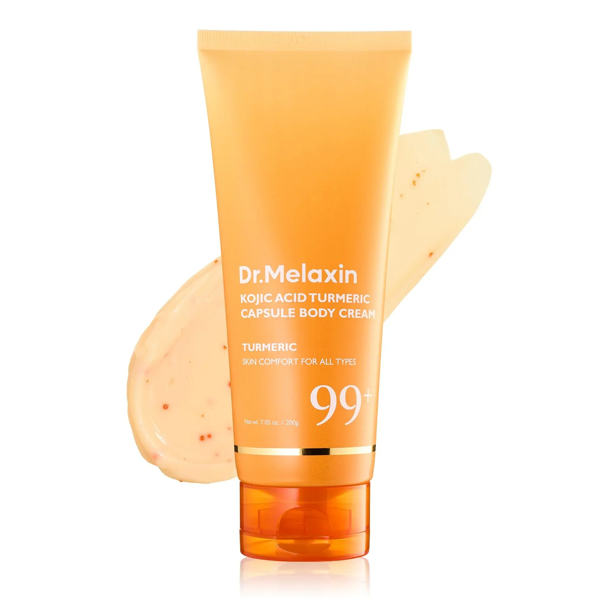 [Dr.Melaxin] Kojic Acid Turmeric Capsule Body Cream 200g – Kojic Acid & Turmeric Brightening Body Cream for Dark Spots and Uneven Tone