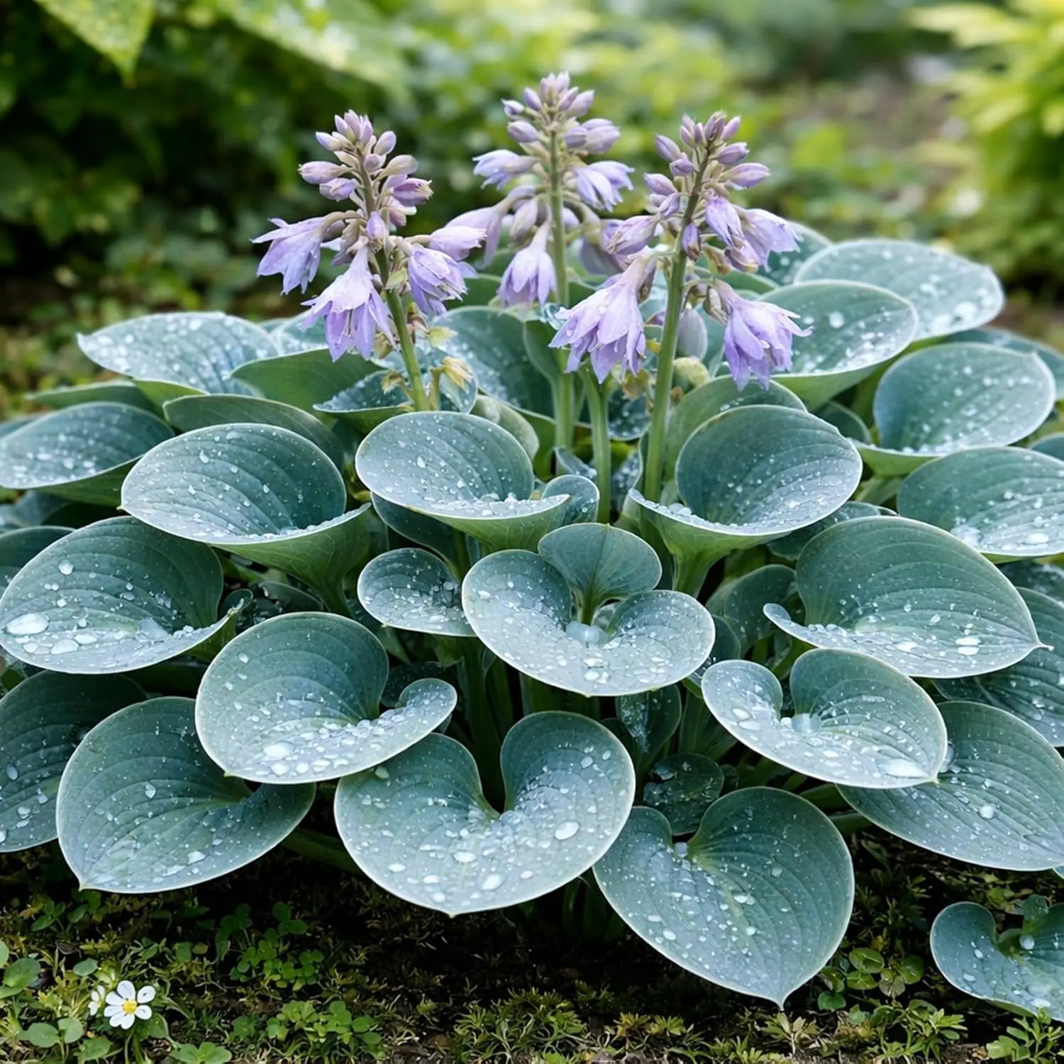 3 My Blueberry Crush Hosta Plants for Planting - Stunning Color - Shade Plant Tinted Foliage Hosta for Garden Border Landscaping Container Growing