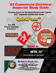 E2 Commercial Electrical Inspector Based on 2014 NEC QuickPass Study Tool Book with Online Interactive Software