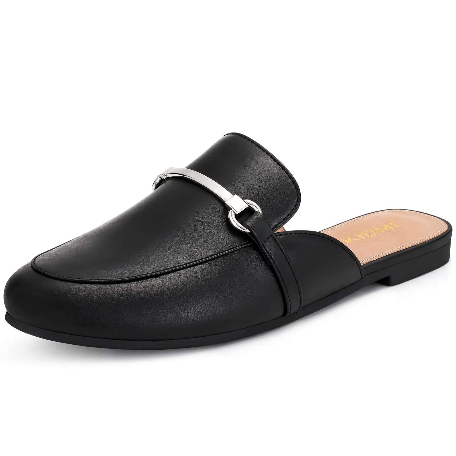 【Back To School】KIDMI Women's Buckle Mules Slip On Loafers |  Rubber Sole, Non-slip, Cushioned Padding Insole, Stylish