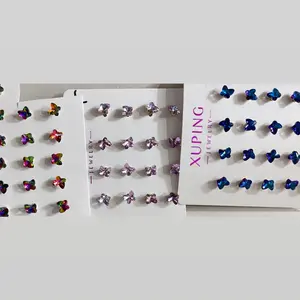 mini aretes de mariposa/mini butterfly earrings gold plated