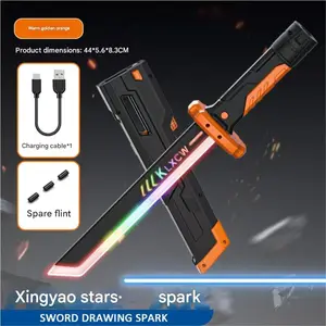 Gift Ready: 7-Color Spark Light Saber  Perfect Gift for Sci-Fi Fans & Gamers Musthave for men KidsToys