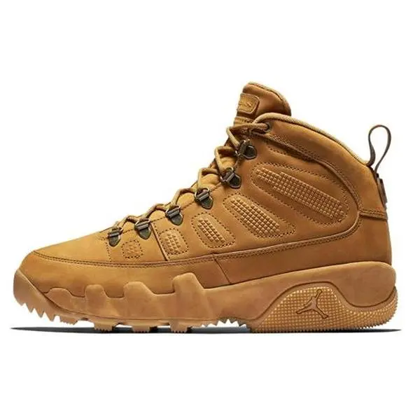 Air Jordan 9 Retro Boot NRG 'Wheat' Men's Sports Shoes, Stylish Mensfashion Sneaker for Athletic Activities, Hoop Shoe