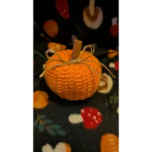 Handmade Crochet Pumpkin Cozy Fall Decor