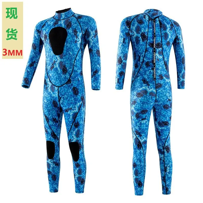 Camouflage blue jumpsuit