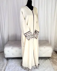 Aseel Open Linen Abaya