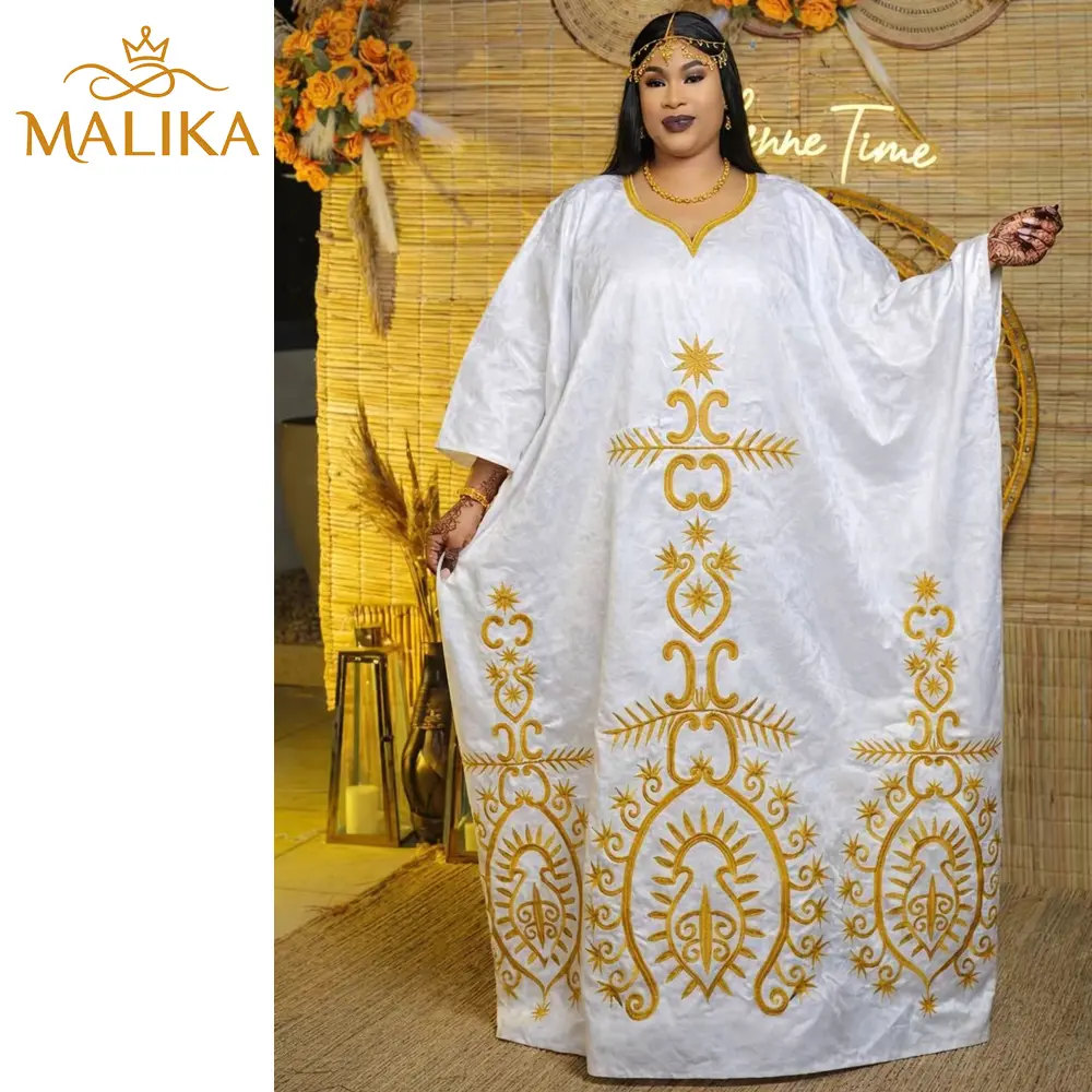 Women's First-Quality Pure White & Gold Guipure Perfumed Bazin Bubu Dress - Modest, Short-Sleeve, Batwing, Formal Wear for African Senegal Luxury Noble Ladies Evening Parties, Shortsleeve, Bubu Dresses, Clothes, Baby Shower