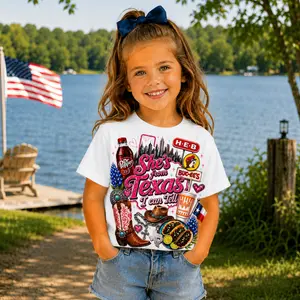 She's From Texas I Can Tell Youth T Shirt, Texas Girl Graphic Tee, Cowgirl Boots Western Shirt, Texas Pride Kids Tee, Southern Country Apparel, Lone Star State Gift for Girls, Cute Texas Lover Shirt