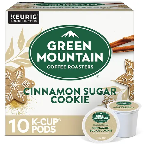 Green Mountain Coffee Roasters Cinnamon Sugar Cookie Coffee - Light Roast Coffee - Keurig K-Cup Pods - Holiday Coffee Flavor