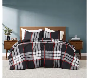 Truly Soft Danbury Plaid 3 Piece King ComforterSet