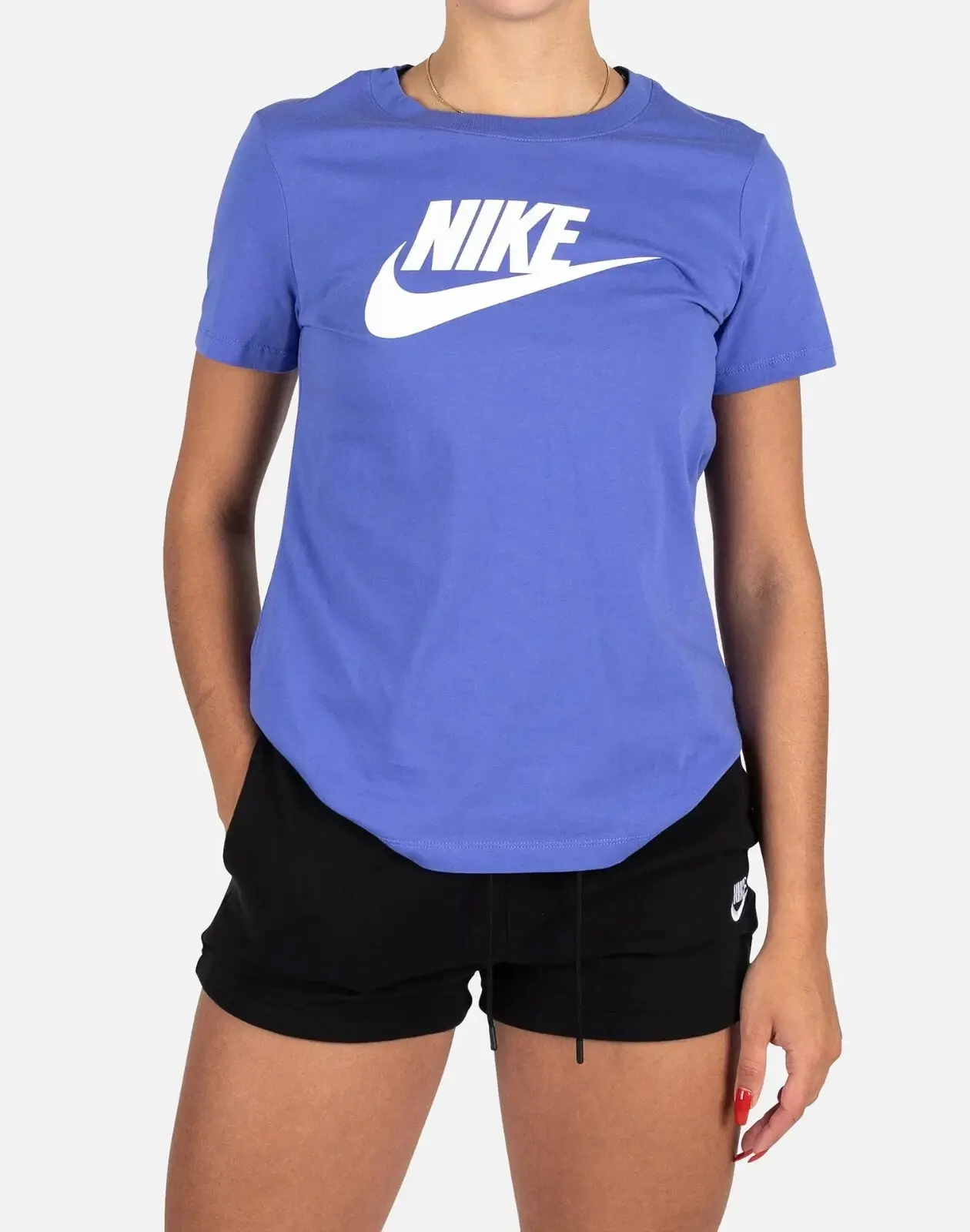 Womens Nike NSW ESSENTIAL FUTURA TEE Purple Womens Nike NSW ESSENTIAL FUTURA TEE Purple