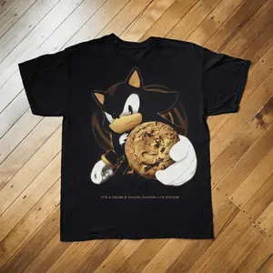 Gildan Men's and Women's T-shirt, Shadow X Chocolate Cookie Shirt, Shadow Of Hedgehog Tee, Vintage Good Graphic Tee, Gothic Grunge Y2k Emo Scene Amity Affliction Style Clothes Gifts For Men Women Streetwear Menswear Womenswear