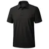 Alimens&Gentle Men's Pique Polo Shirt Dry Fit Golf Shirts Short Sleeve Moisture Wicking Slightly Stretchy Casual Business Wear