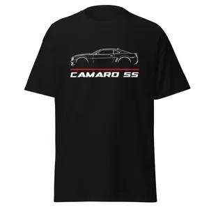 Premium T-Shirt For Camaro SS 2010 Car Enthusiast Grandpa Dad Son Birthday Gift Men's Tee Classic Cotton