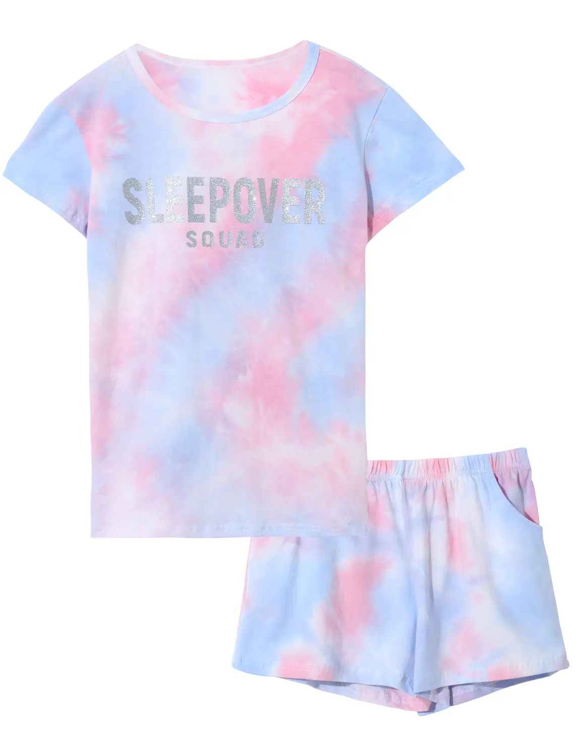 Girls Sleepover Theme Matching Pajamas Size 4T - 18 100% Cotton Summer Short Sleeve Tween Kids Jammies Set PJS Pal