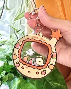 PipaGotchi Shaker Keychain! - Acrylic Cute chick charm