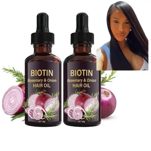 2pcs Onion Biotin & Rosemary Hair Oil for Hair Growth, Hydrating Anti-Frizz Onion Hair Oil for Dry Hair, Hair Care Essential Oil Deep Moisturizing Non-greasy for All Hair Type 30ml)