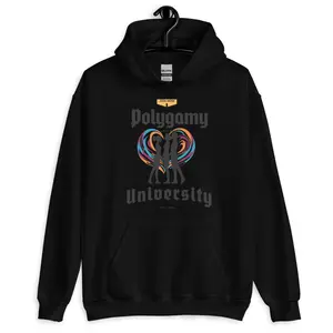 Polygamy Univ Unisex Hoodie - Soft and Comfortable Fabric for Men and Women - Athletic