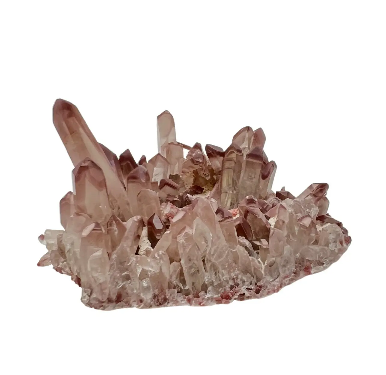 New Moon Beginnings Raw Lithium Quartz Cluster - Natural Mineral Cluster with Unique Crystalline Features