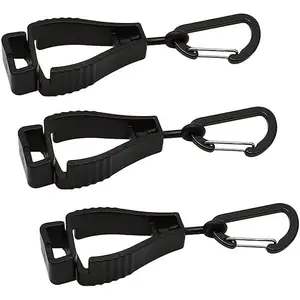 3pcs Glove Grabber Clip Holder Work Safety Glove Keeper Guard Labor Worker Glasses Helmets Hanger Clamp Catcher Belt Holder